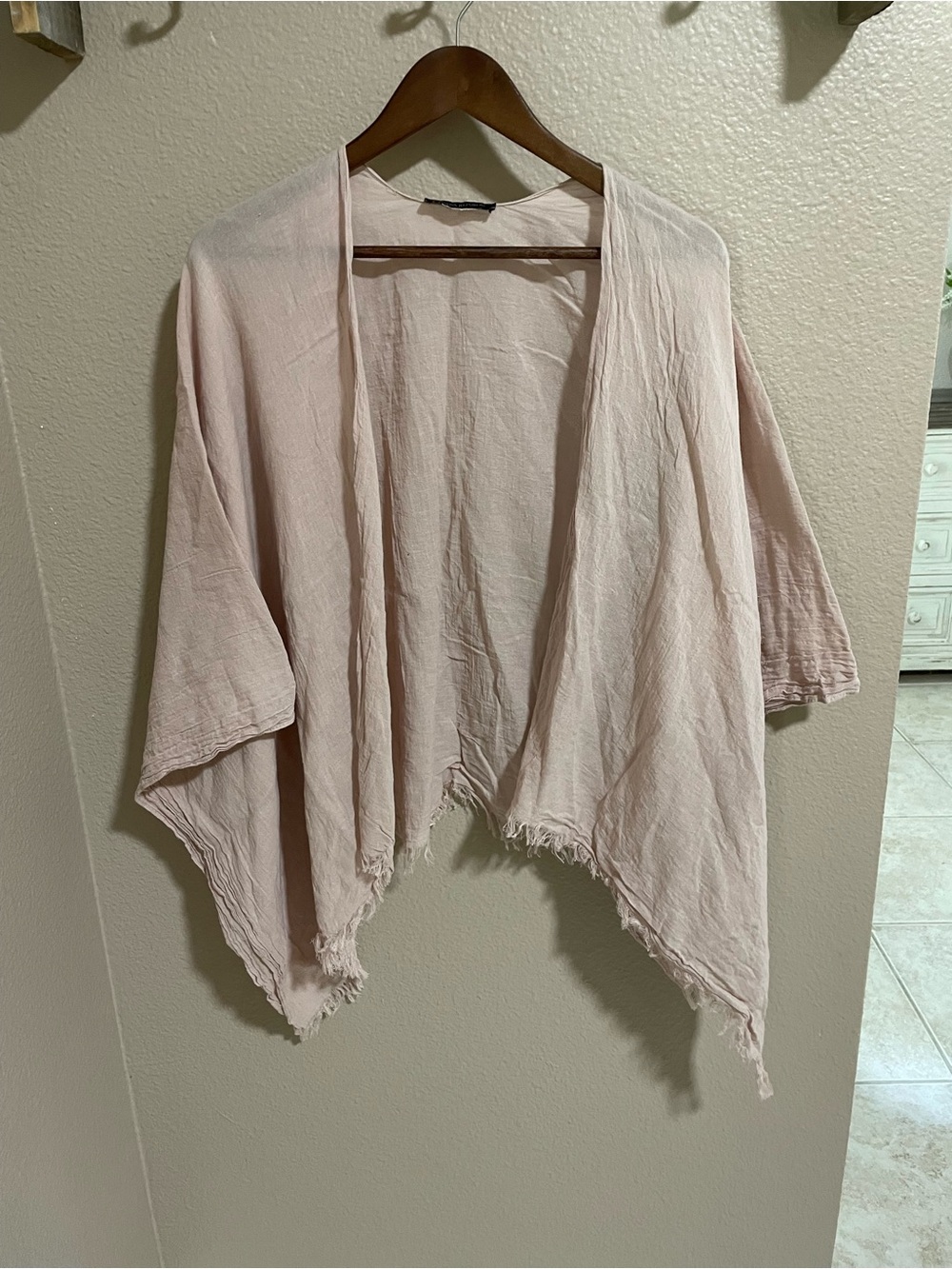 Banana Republic Pale Pink Open Front Kimono Cardigan